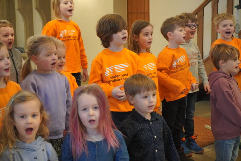 Gottesdienst zum Abschluss des Kita-Singeprojektes mit HIndenburg und Ortlohn